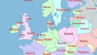 Photo of Mapa najčešćih prezimena u zemljama Evrope (FOTO)