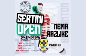 DOBOJ: Doboj domaćin međunarodnog badminton turnira „Sertini Open 4 – NEMA RAZLIKE“